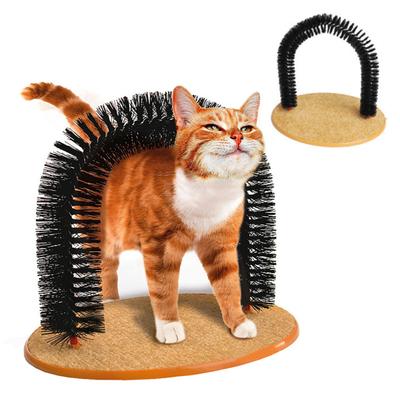 Kedi Kemeri Bakım Fırçası İnteraktif Kedi Kendini Bakım Aleti Tırmalama Pedi ile Kedi Yüzü Tırmalama Masaj Fırçası İç Mekan Kedileri için
