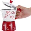 150/300ml Aluminum Mocha Pot Heart Pattern Coffee Maker Pot Espresso Coffee Kettle Outdoor