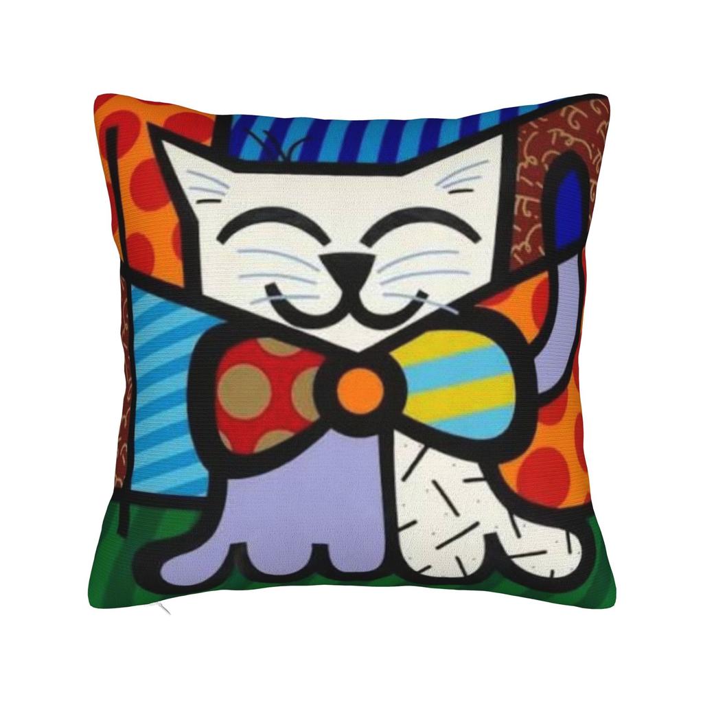 B-BrittoES Pillow Cover Cute Funny Pillow Case For Sofa Home Decoration Square Cushion Cover Birthday Present