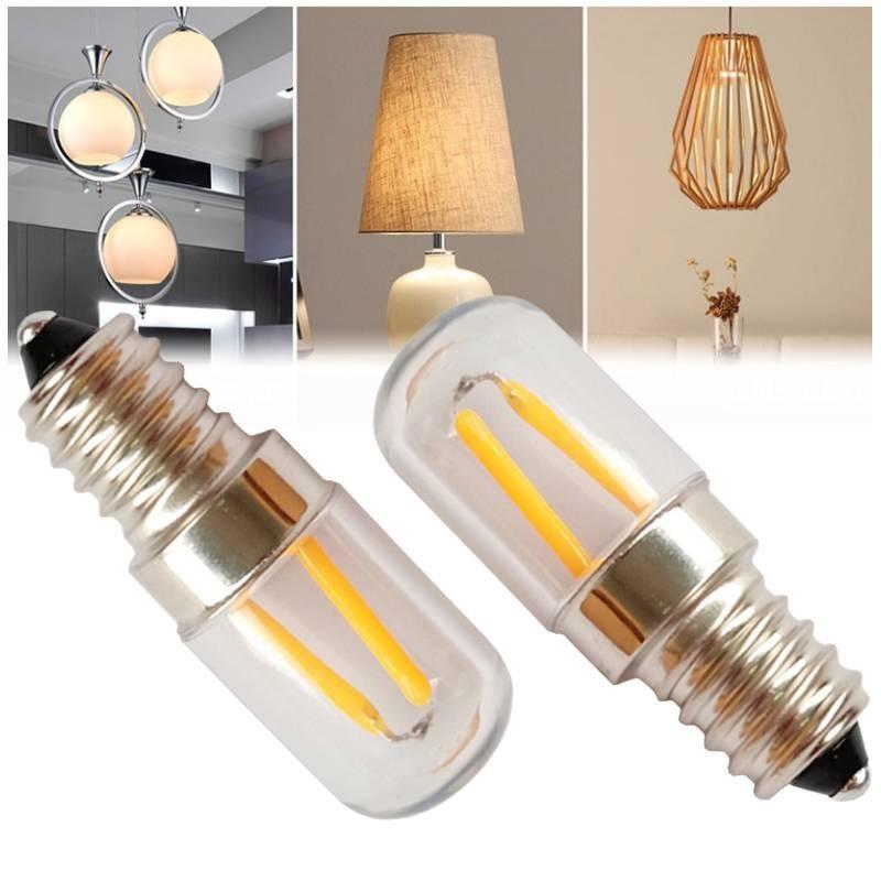 Led E14 Fridge Bulb Pygmy Small Screw Cool Warm White Fits Salt Lamps 220v Home