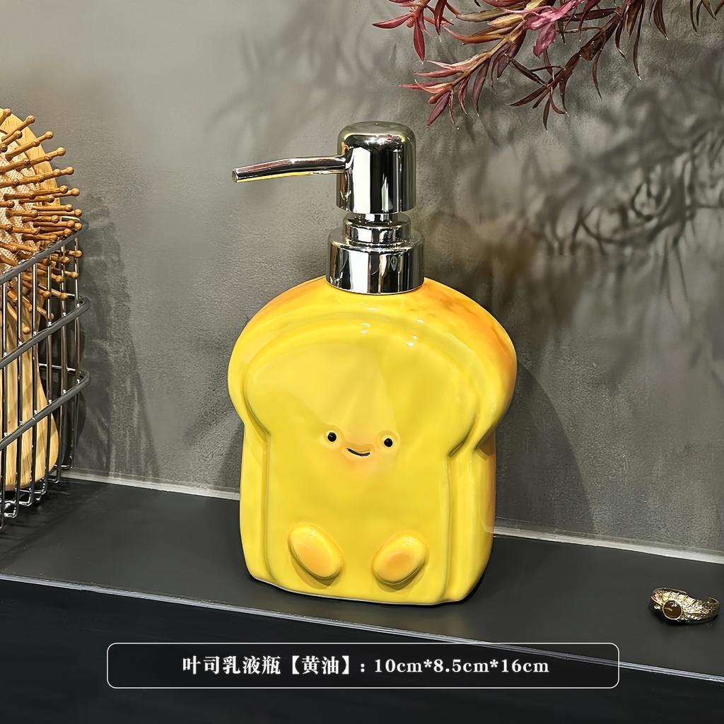 Soap Dispenser Cartoon Lamb Hand Sanitizer Bottle Shower Gel Dispenser Bottle Press Bottle Ceramic Shower Shampoo Dispenser