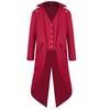 Mens Formal Tailcoat Costume Coat Medieval Long Dress Jacket for Halloween Cosplay Party Photo Wear and Theater Use Looks