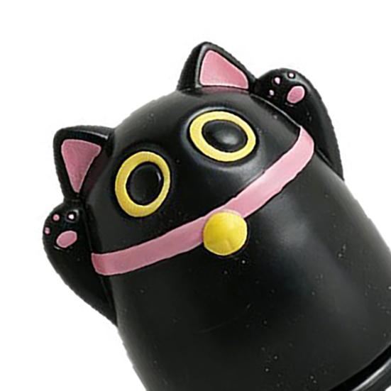 Black Fortune Cat Toothpick Holder Large Capacity Dust-Proof Covered Toothpick Storage Box Kitchen Toothpick Dispenser Container with Lid