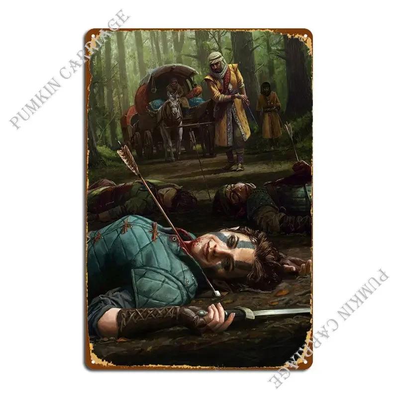 Feign Death Metal Signs Wall Mural Design Pub Club Living Room Print Tin Sign Poster 20x30cm(7.8x11.8inch)