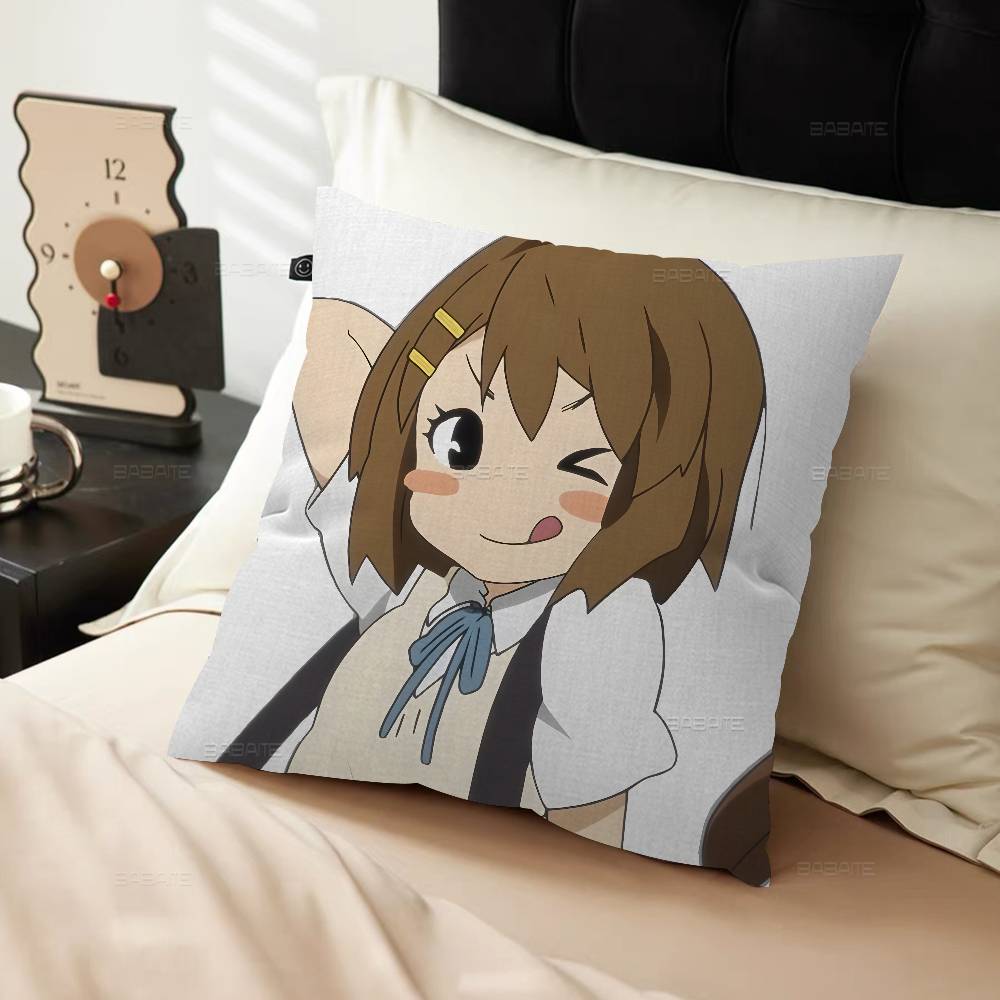 Anime Kawaii Girl K-On Cute Pillow Cushion Cover Pillowcase Living Room Sofa Home Decor Customized