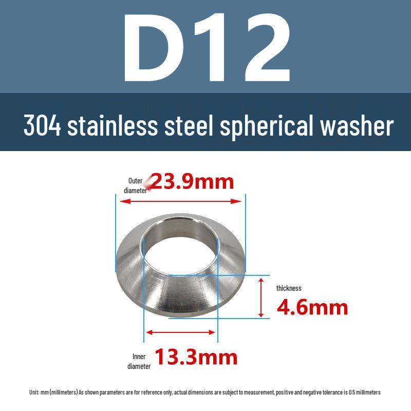 304 Stainless Steel Spherical Tapered Gasket - Concave-Convex Combination