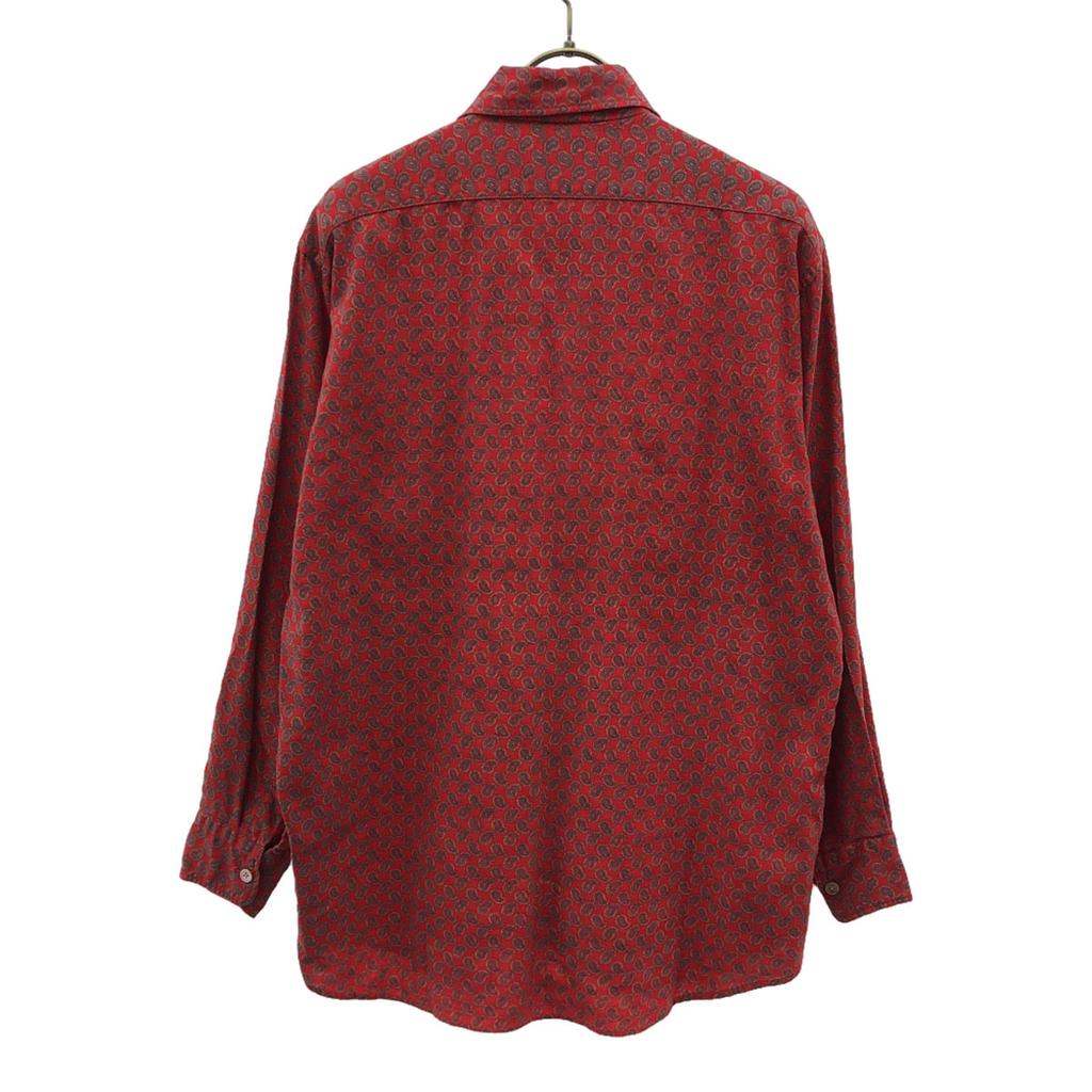Paul Smith LONDON Wool Blend Old Paisley Pattern Long Sleeve Shirt M Men's Used