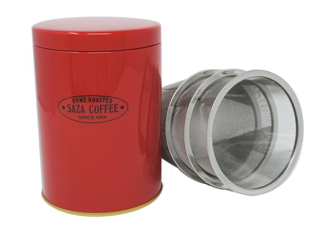 Saza Coffee Powder Control Stocker Mesh Includes 3 Types Controls Fine Powder of Coffee Beans Coffee Bean Storage Container