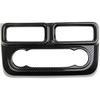 Carbon Fiber Central Control AC Switch Air Conditioner Panel Cover Vent Trim for Ford Maverick 2022-2024