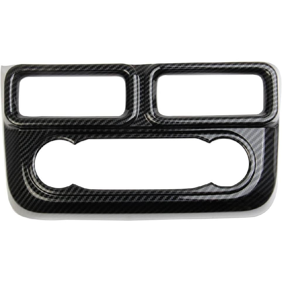 Carbon Fiber Central Control AC Switch Air Conditioner Panel Cover Vent Trim for Ford Maverick 2022-2024
