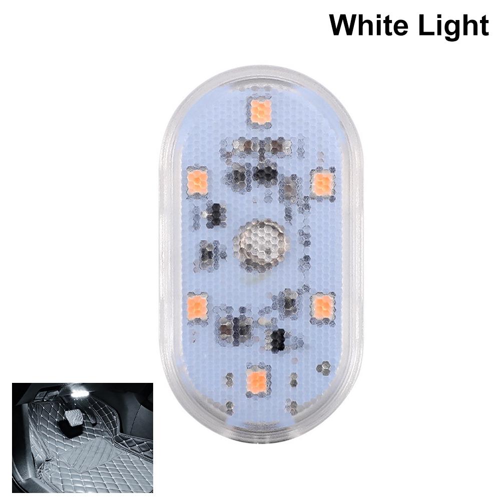 Mini Car LED Light USB Charging Interior Lamp For Armrest Box Touch Magnetic Reading Lamp Foot Light Car Roof Light Read Li E4I4