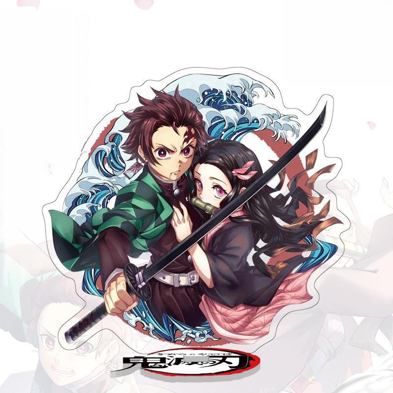 Standee de 16 cm de altura de "Demon Slayer" de Tanjiro y Nezuko - Adorno Acrílico