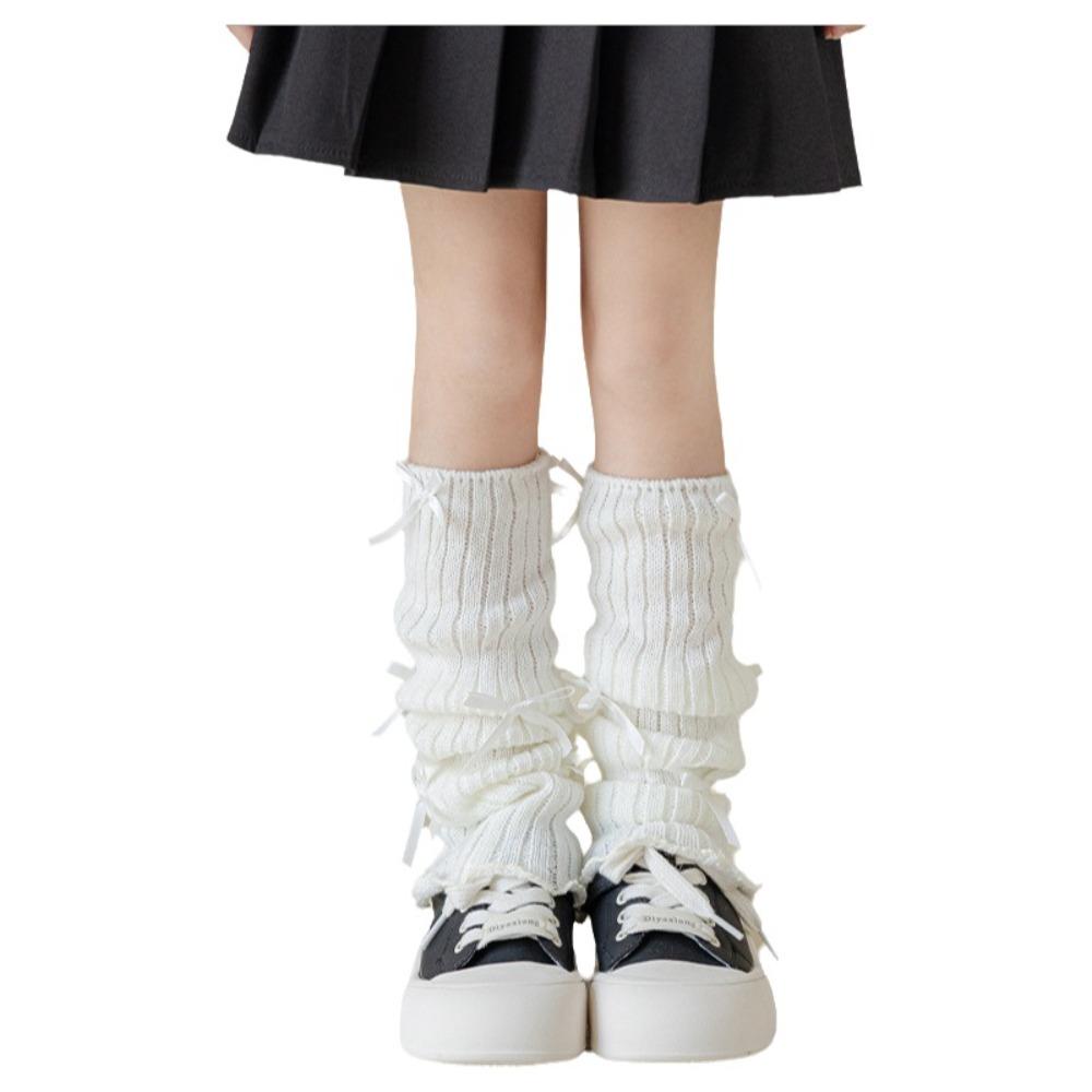 High Elastic Kids Leg Warmers Knitted Children's Foot Warmer Long Stockings  Autumn Winter Season