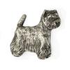 West Highland White Terrier, Westie, Westy - Broche de cachorro banhado a prata, broche elegante, decoração de lapela de jaqueta da marca Art-Dog