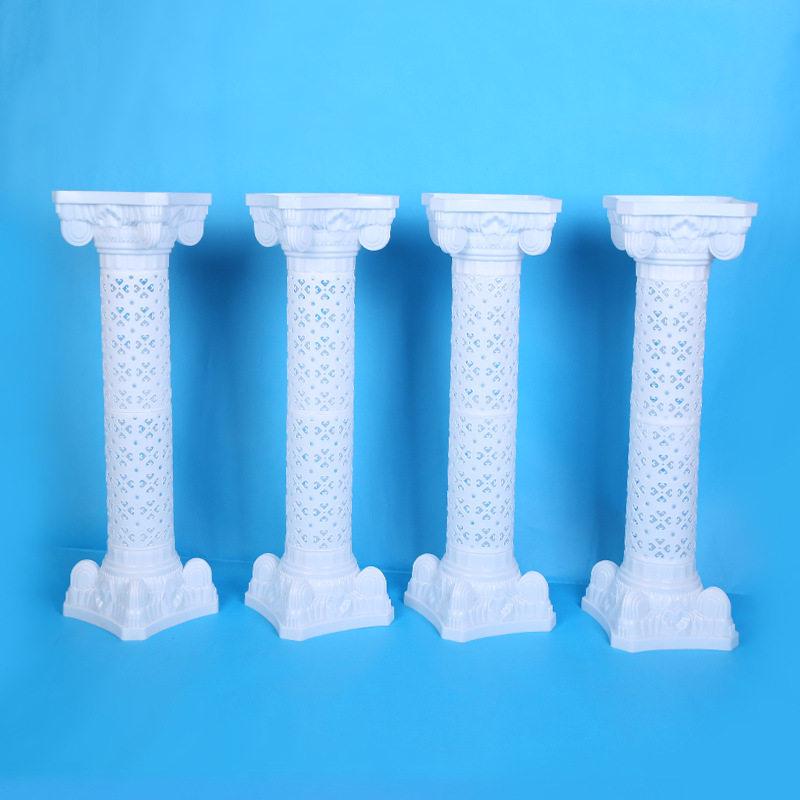 98cm High Plastic Roman Column Wedding Aisle Flower Basket Props