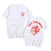 Eat The Rich Döner Kebab Karl Marx Sozialist Hasan Piker Doppelseitiger Druck T-Shirts Unisex Lässig Locker T-Shirt 2024