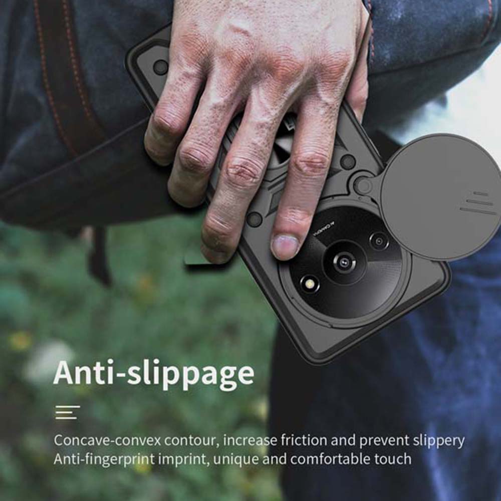 Camera Shockproof Armor Case For Xiaomi Redmi A3 A2 A1 4G Car Magnetic Holder Ring Protect Cover