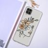 Clear Case For Samsung Galaxy A52 A12 A51 A32 A21s A71 A32 A22 50 A70 A31 A72 5G Phone Cover Love Line Flower