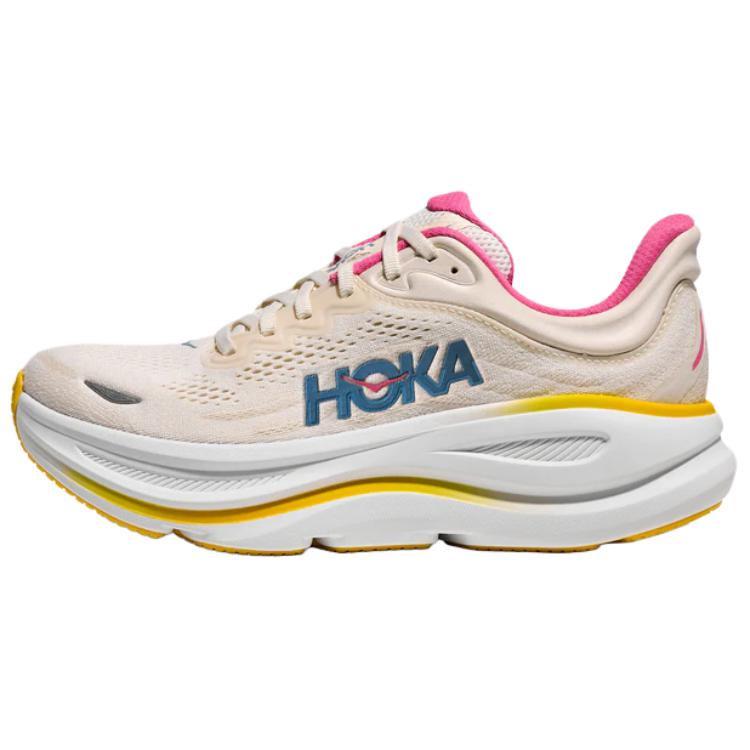

HOKA ONE ONE Bondi 9 Breathable Running Shoes Women s Beige D Width 1162014-ALBST 37