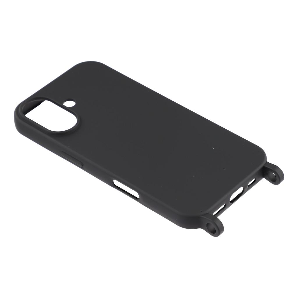 Für iPhone 17 Hülle Flüssigsilikon Schutzhülle mit Umhängeband