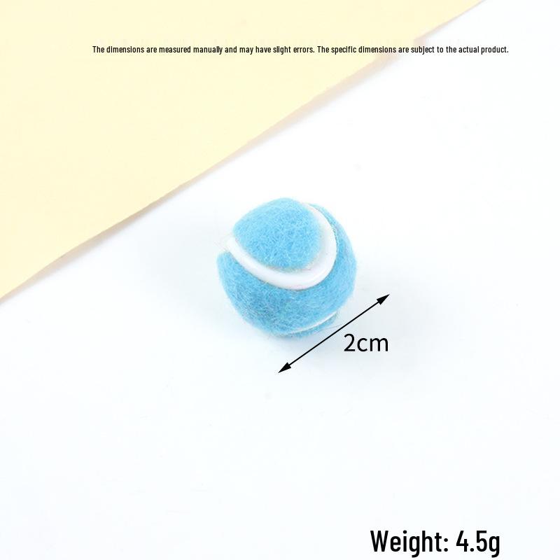 Hot-Selling Tennis Keychain Pendant: Simulation Tennis Toy Photography Prop