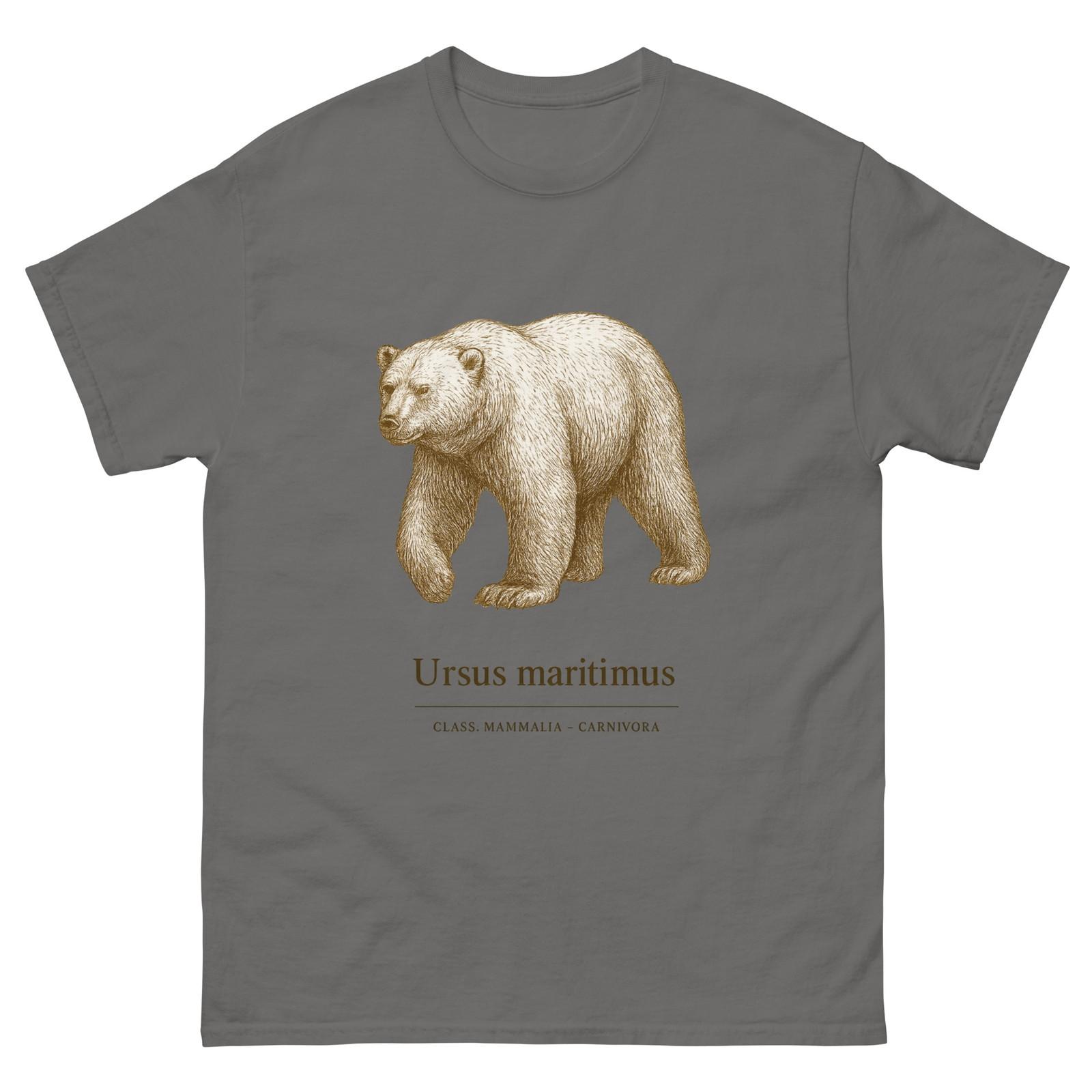 

Vintage Polar Bear T-Shirt Mens Womens Tees Top Ursus Maritimus Retro Animal Illustration Tee L