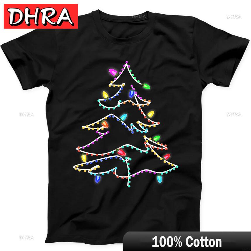Christmas Tree Light Clebrate Best Seller Funny Gift Tee Black T Shirt Classic Unique Shirts Tees for Couple TShirt New Zealand 4XL