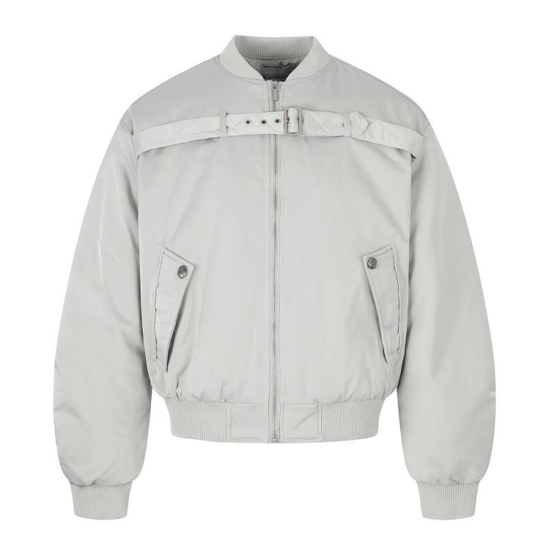 Mens Loose Solid Cotton Puffer Jacket Stand Collar Long Sleeve Casual Streetwear Winter Coat