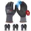 Mustbau 3 Paires Gants De Travail À Écran Tactile, Gants Nitrile Résistants À l'Abrasion, Convient Pour Jardinage, Mécanique