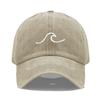 Men'S Baseball Cap Women'S Washed Cotton Waves Embroidery Embroidery Dad Hat Sport Golf Caps For Man Sun Hats Dropshipping