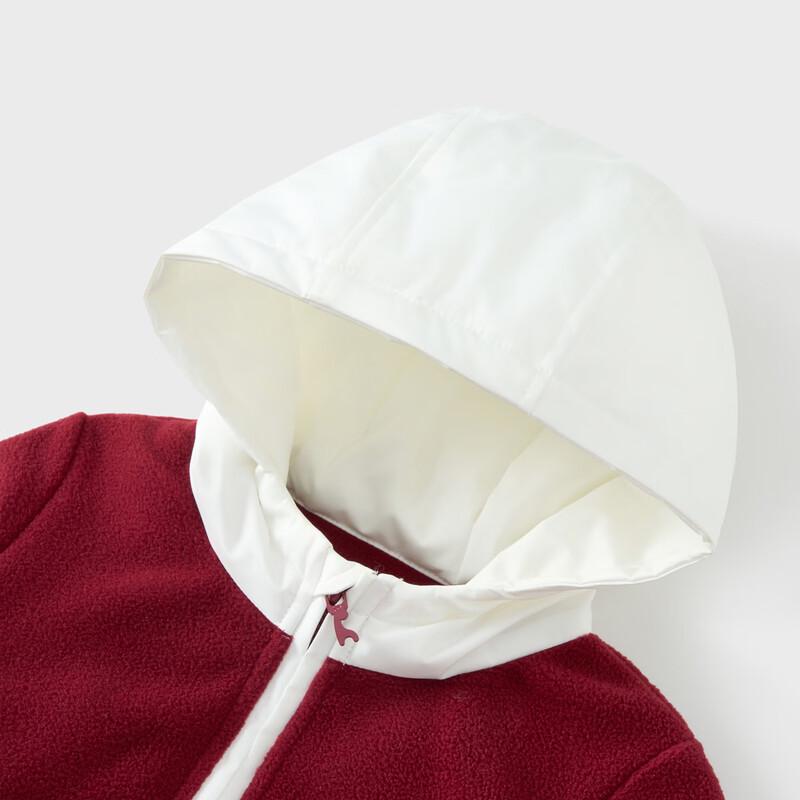 TONGTAI Girls  Fleece Hooded Jacket 120