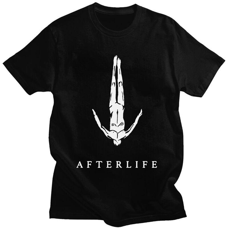 Custom Afterlife T Shirts for Men Pure Cotton Tees Tshirts Short Sleeve Casual Tshirt