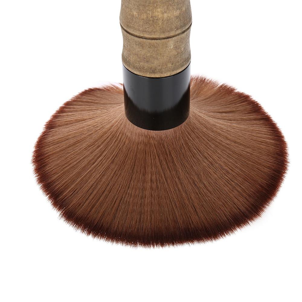 Wooden Handle Barber Face Duster Professional Hair Cutting Brush Neck Duster Brush Salon Use