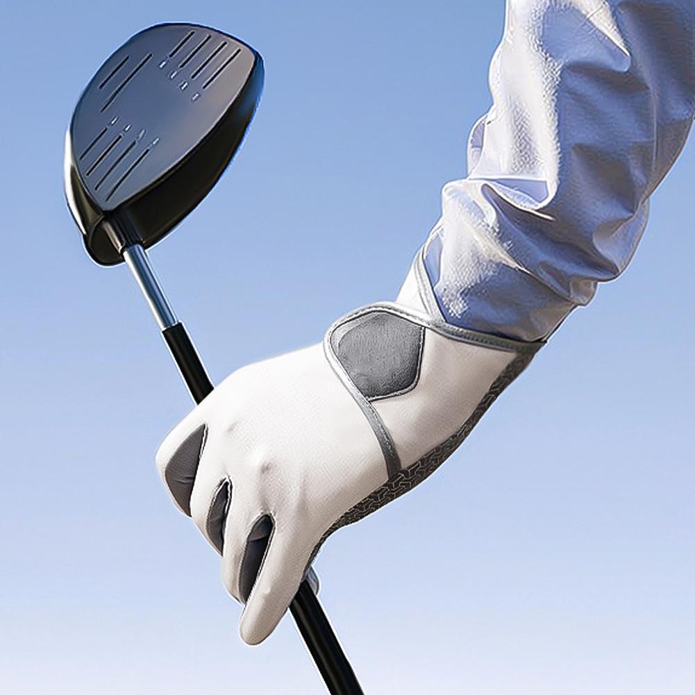1 paio di guanti da golf sportivi da esterno, ciclismo, alpinismo, antiscivolo, traspiranti, touch screen, guanti sottili in seta di ghiaccio