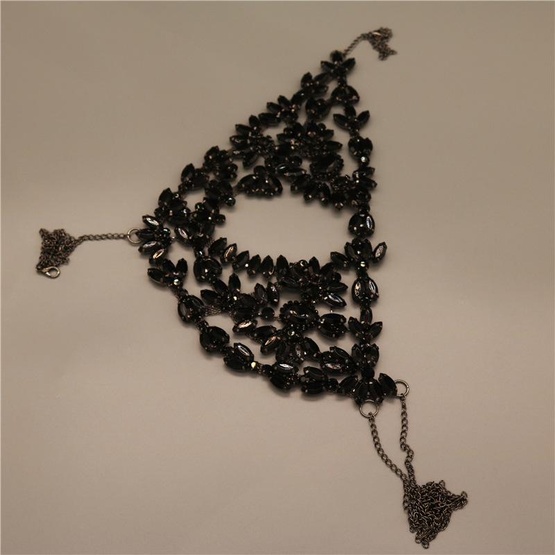 European And American Ins Bloggers Have The Same Exaggerated And Fashionable Rhinestone Half-Face Mask, Halloween Dance Wear Accessories Mask