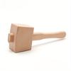 1pc Handmade Mallet Round Mallet Wooden Hammer, Handmade Original Wood Hammer,Solid Wood Square Hammer, Lightweight and Convenient Smooth Wood Hammer