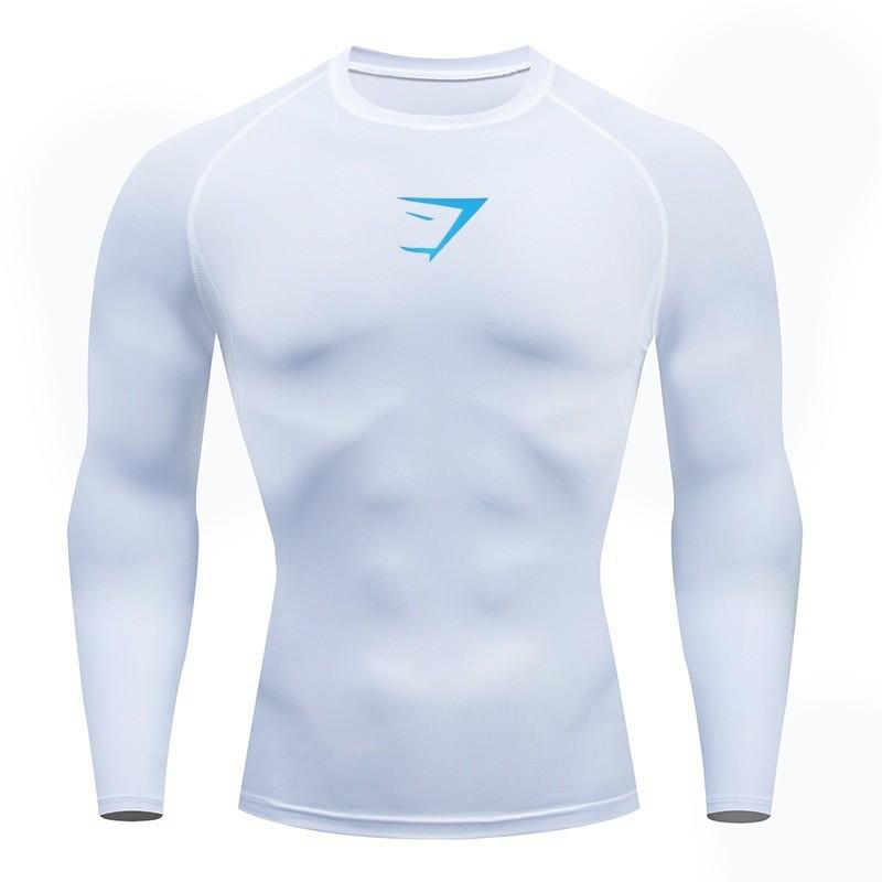 Nuova Maglietta Sportiva a Compressione Asciugatura Rapida da Uomo - Top Fitness a Manica Corta/Lunga per il 2026.