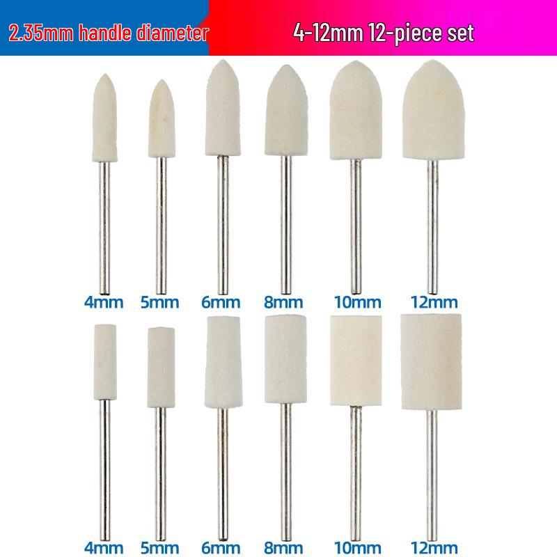 Wool Polishing and Grinding Head for Metal, Gemstone, Glass, and Jade