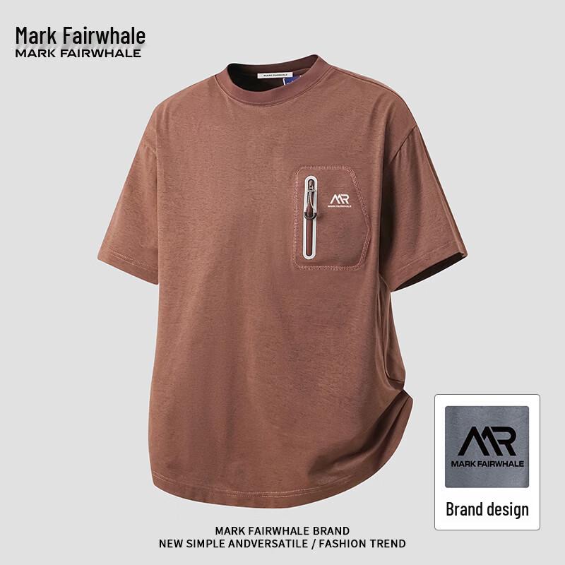 Mark Fairwhale Men s Retro Workwear Pocket Short Sleeve T-shirt 3XL
