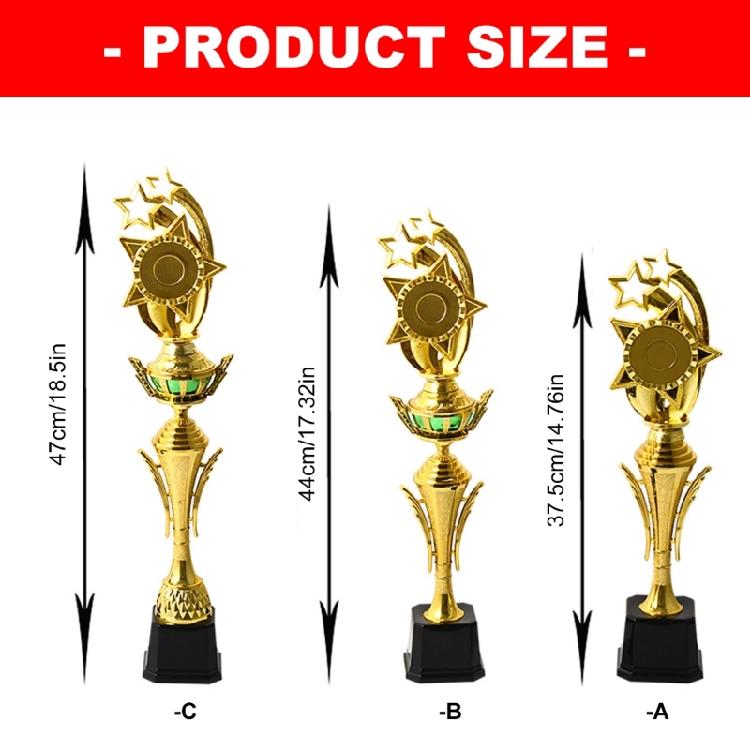 Golden Plastic Winners Award Cup Victory Cups Trophies Award Cup Ideal For School Sports Day And Community Tournaments