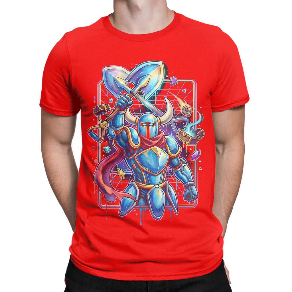 Shovel Knight Vaporwave Aesthetic Retro Design poster Graphic Funny 100 Cotton TShirt Shovel Knight Tops Tees For Unisex