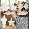 Creative Sea Stone Mold For Handmade Crafts Epoxy Resin Ornament Crafting Molds Christmas Tree Mold