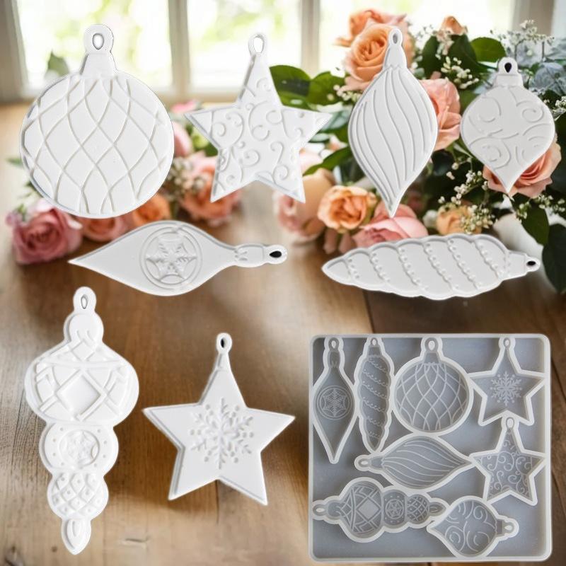 Creative Sea Stone Mold For Handmade Crafts Epoxy Resin Ornament Crafting Molds Christmas Tree Mold