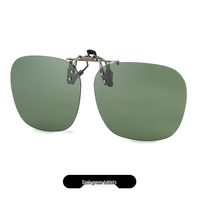 2025 Polarized Rimless Polygonal Clip-on Sunglasses for Day/Night Outdoor, Fishing, and Driving