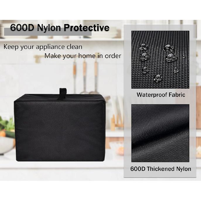 Dust Cover for OVENTE 2 Liter Deep Fryer, Heavy Duty Heat-Resistant Waterproof Nylon Fabric Protective Deep Fryer Cover Case Compatible with OVENTE 2