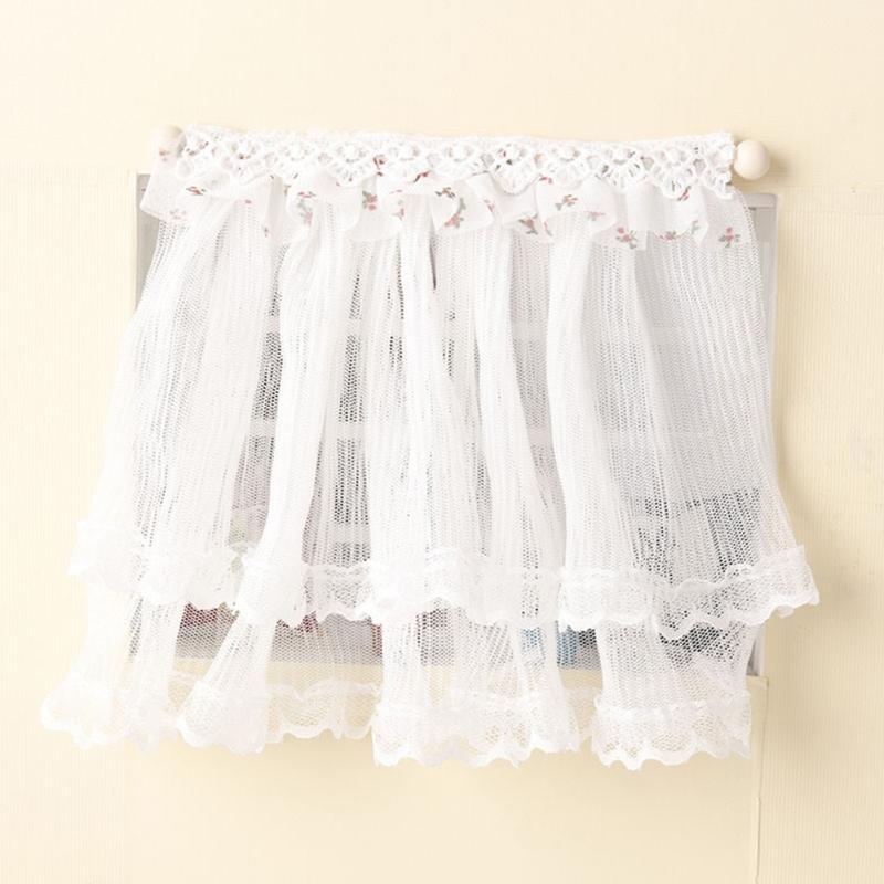 1:12 Dollhouses Access Delicate Sheer Window Curtains Home Door Curtains for 1 12 Scale Mini Homes