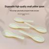 Disposable Yellow Plastic Spoons