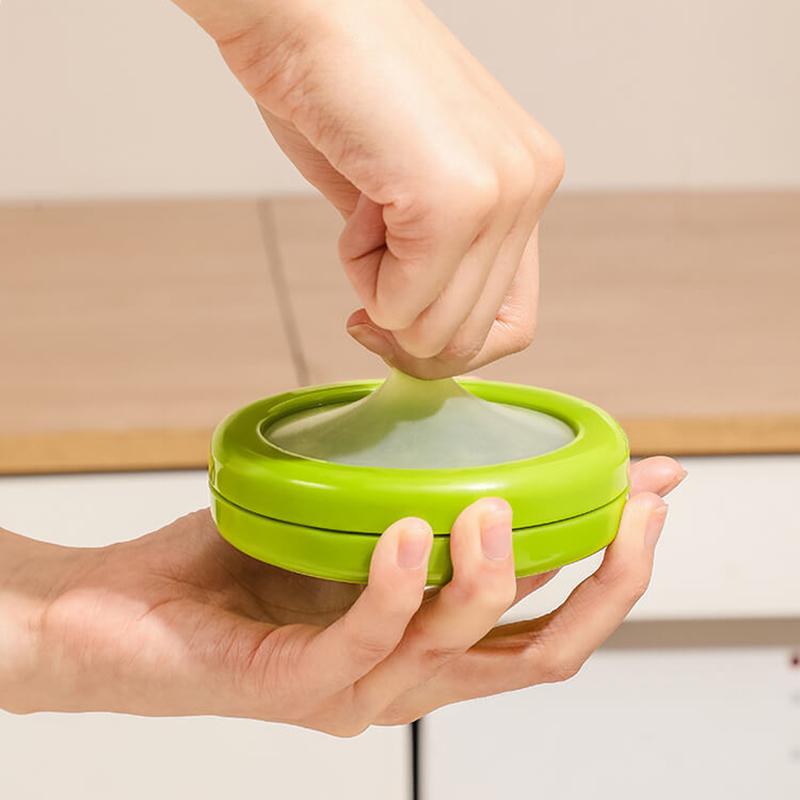 New Silicone Fruit Storage Box Refrigerator Avocado Onion Sealed Film Food Storage Box For Keep Fresh Vegetable Fruit