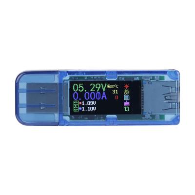 RuiDeng AT34 USB 3.0 LCD a Color Voltímetro Amperímetro Medidor de Corriente Multímetro Cargador Probador USB