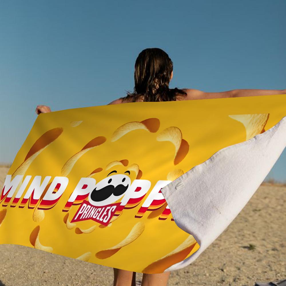 Mode P-Pringles L-LLC Große Mikrofaser-Strandtücher Schnelltrocknendes Handtuch Sandstrandtücher Handtuch für Pool Reisen Schwimmbad Yoga
